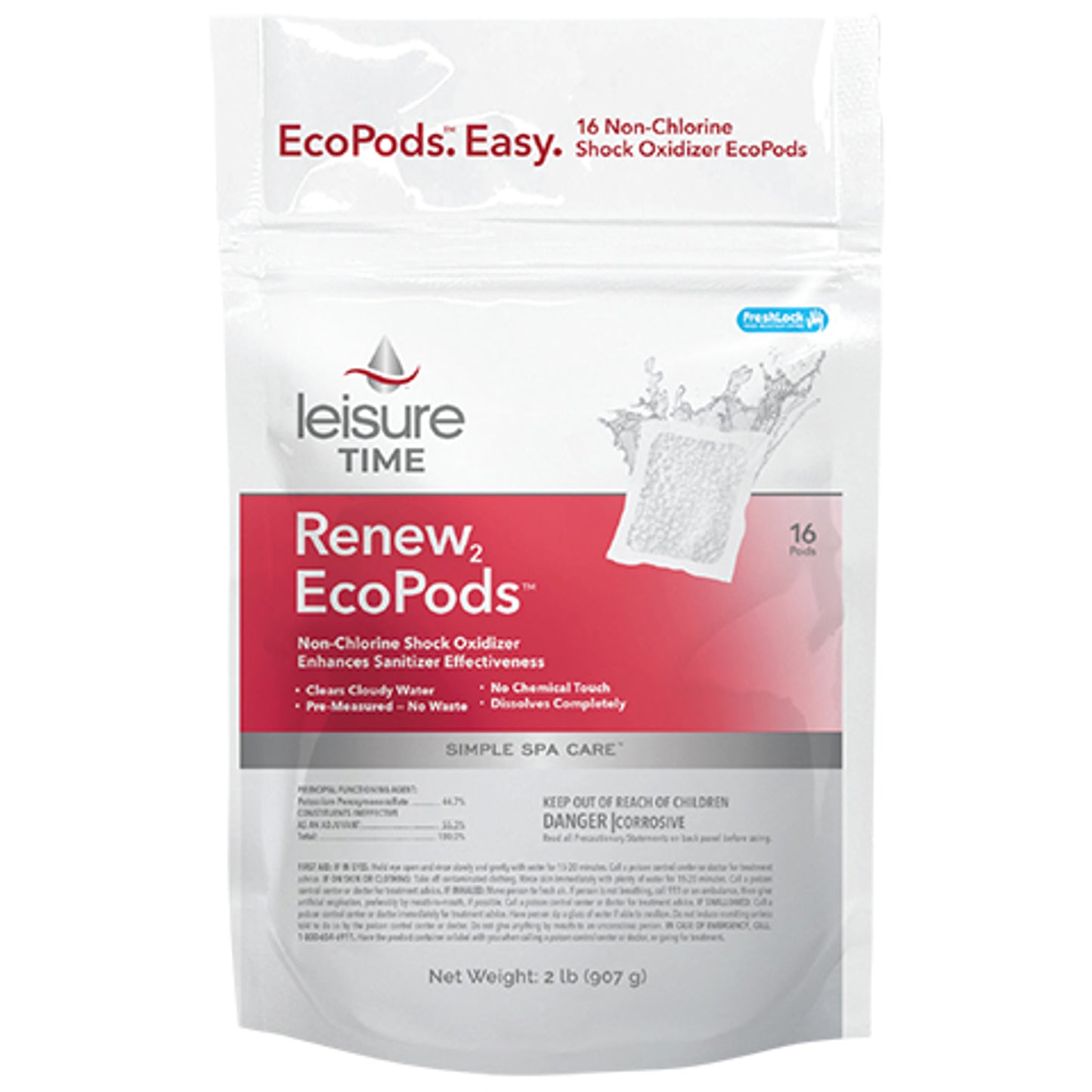 Leisure Time Renew2 EcoPods (Non-Chlorine Shock Oxidizer EcoPods)